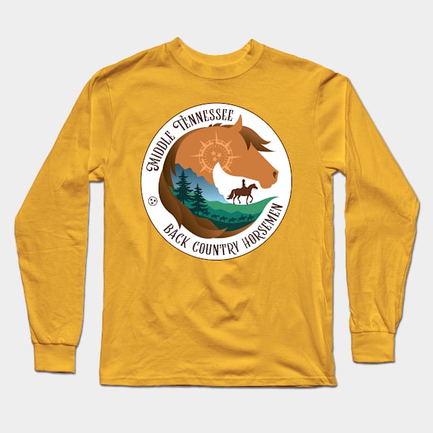 Middle TN Back Country Horsemen • Forest Long Sleeve T-Shirt by FalconArt